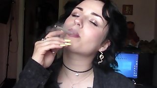 I love to keep smoking after swallowing cum